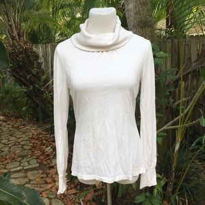 DKNY White Long-sleeve Turtleneck